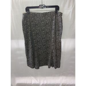Jones New York Women's PLUS size 0X Black/White Stretch Skirt